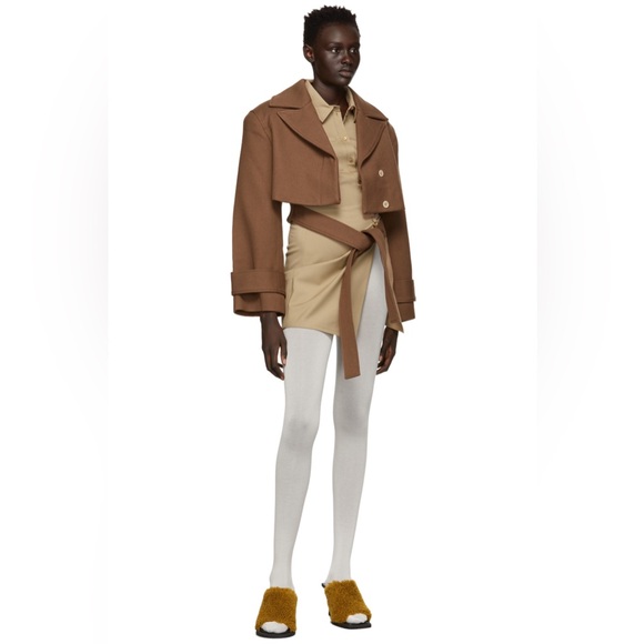 NEW JACQUEMUS Beige 'La Tunique Jocou' Long Sleeve Shirt (S) - Picture 4 of 9